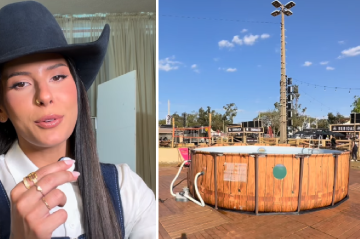 Ana Castela mostra camping com piscina e futevôlei em Barretos; confira