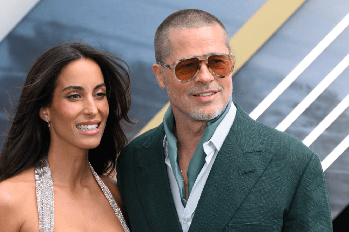 Brad Pitt é flagrado em evento com namorada 30 anos mais jovem; veja