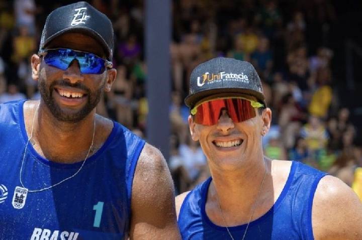 Brasil garante vaga olímpica no vôlei de praia durante Sul-Americano