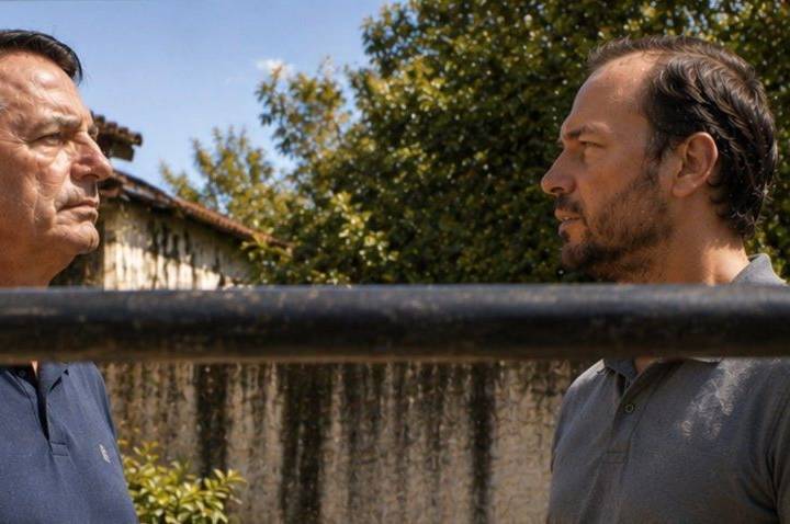 Carlos visita Bolsonaro em domiciliar e diz que pai “está ciente de tudo”