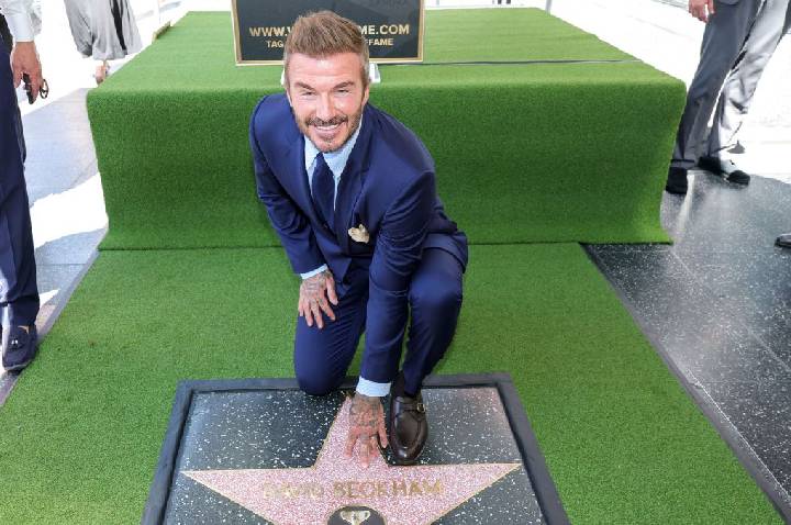 David Beckham recebe estrela na Calçada da Fama em Los Angeles