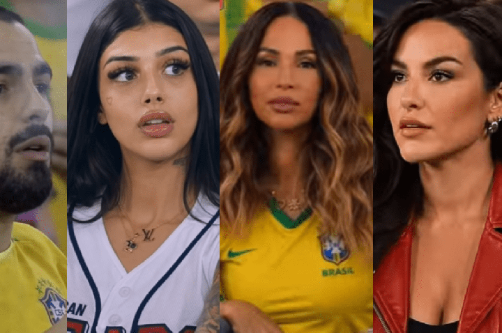Famosos entram em trend da arquibancada e simulam participação na torcida
