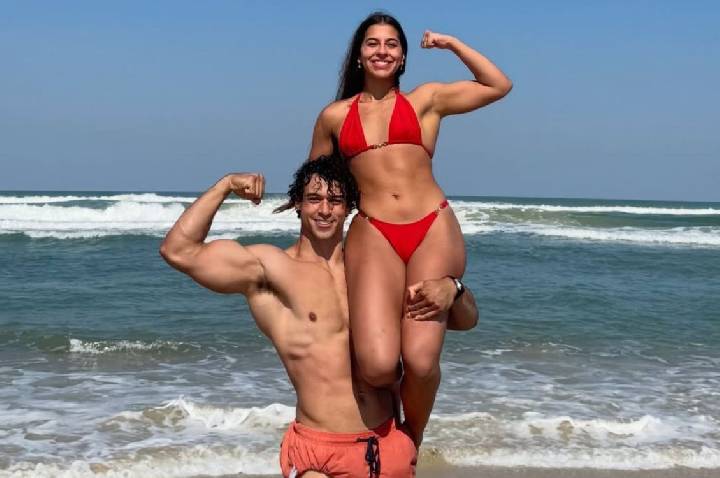 Filho de Xanddy e Carla Perez surpreende em treino com a noiva: “Foco”