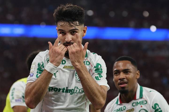 Flaco López abre o placar pro Palmeiras diante do Flamengo; veja