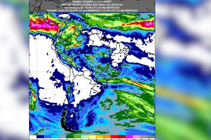 Geada atinge Sul do Brasil e alerta de tempestades segue no país