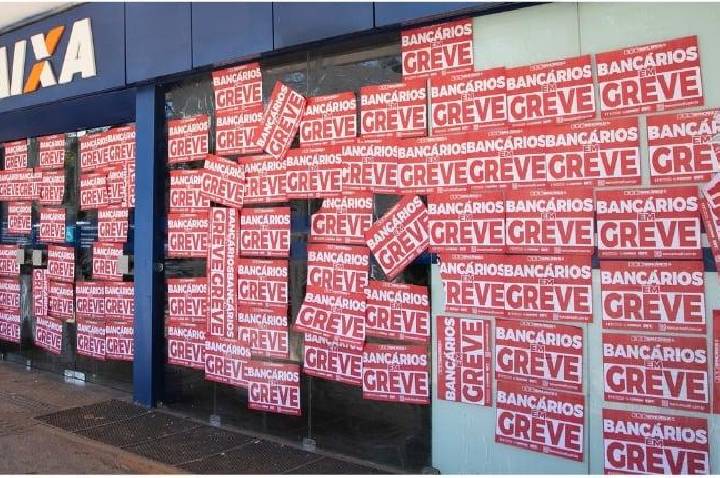 INÍCIO DA GREVE DOS EMPREGADOS DA CAIXA MARCA A QUINTA-FEIRA (10)