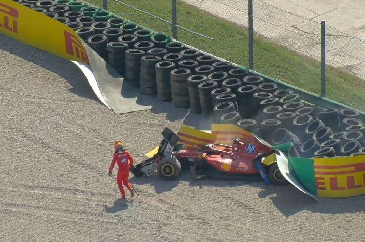Leclerc admite preocupação com a visão após acidente no GP da Itália