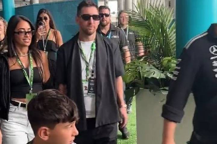 Lionel Messi vai ao GP de Miami acompanhado da família; veja