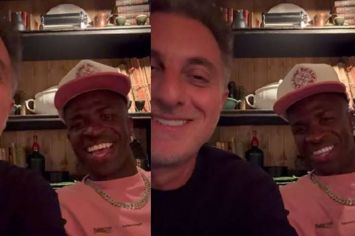Luciano Huck encontra com Vini Jr. e revela bronca que recebeu de Virginia