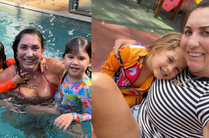 Mãe de Virginia diverte fãs ao passar tarde com filhos da influencer; veja