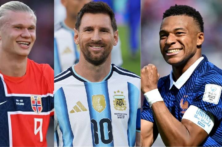 Messi, Mbappé e Haaland travam disputa emocionante por artilharia da Copa