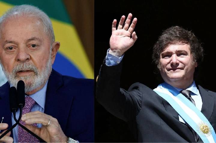 Milei diz esperar mudança de rumo nas eleições do Brasil e ataca Lula