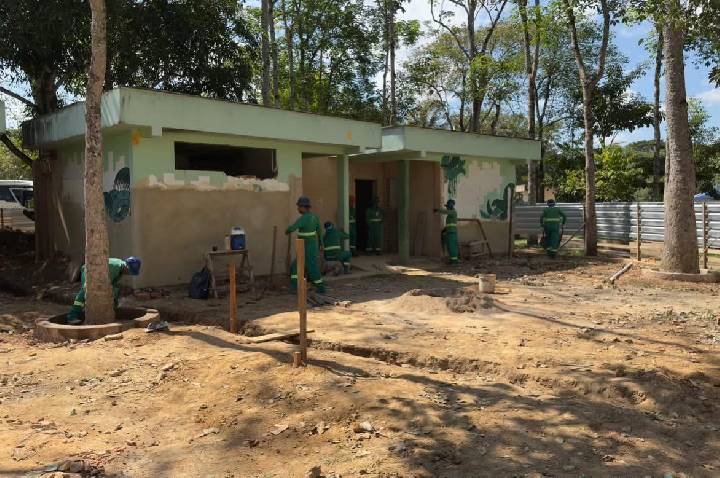 Parque Circuito avança com execução da fonte interativa, playground e banheiros
