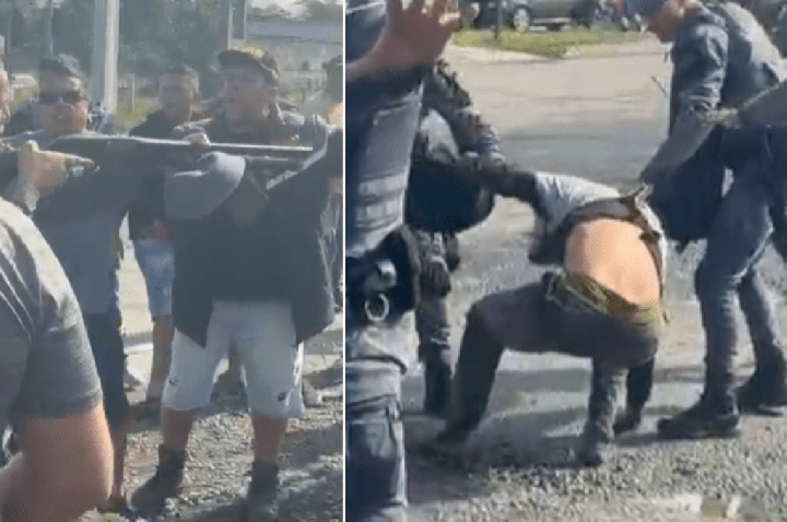 PM analisa câmeras de policiais em confronto com caminhoneiros em greve