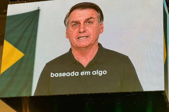 PT aciona STF por vídeo de IA de Bolsonaro exibido em convenção do PL