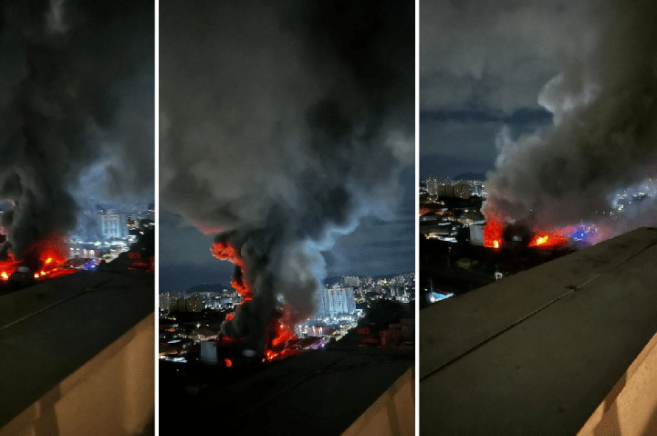 SP: Circulação da Linha 7-Rubi é afetada após incêndio em galpões na Lapa