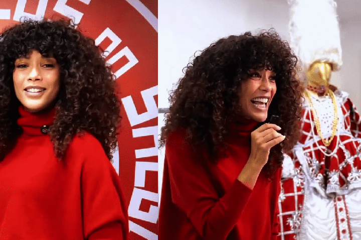 Taís Araujo visita quadra do Salgueiro e tem spoilers do desfile de 2027