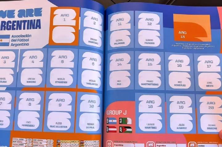 Tem figurinha do Flaco López? Os detalhes da Argentina no álbum da Copa