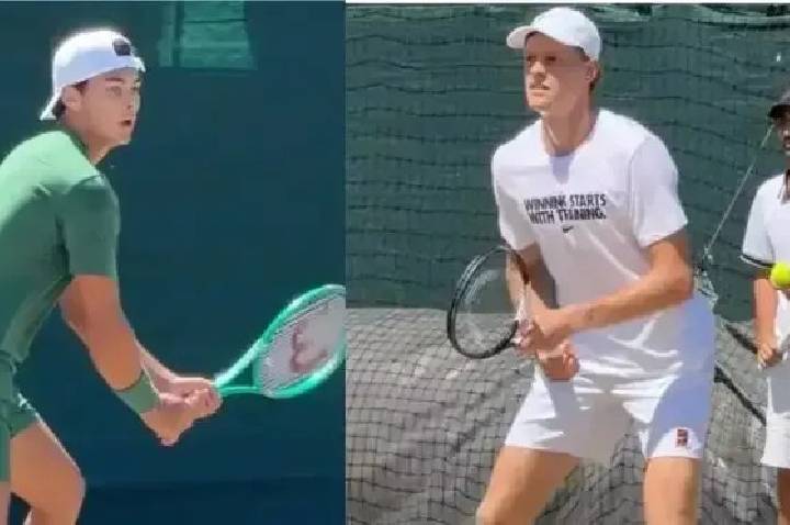 Tênis: Guto Miguel, nº 1 juvenil, treina com Sinner em Wimbledon