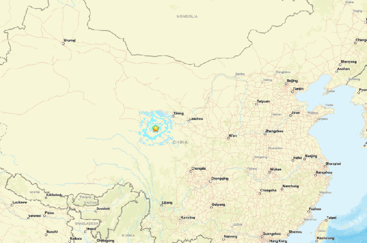 Terremotos atingem província no noroeste da China