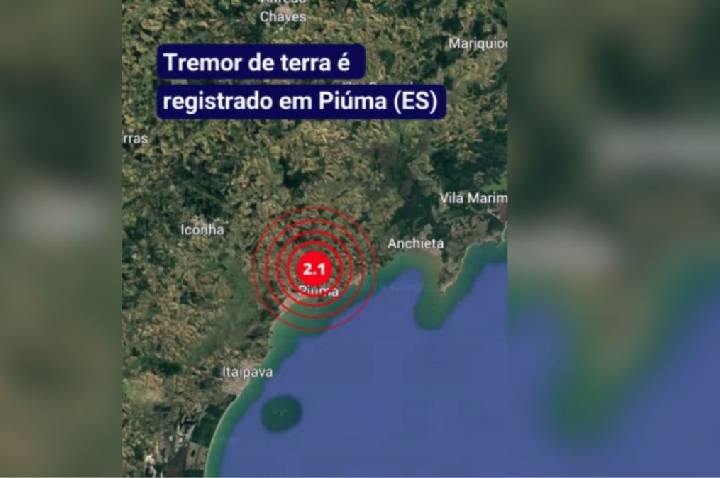 Tremor de magnitude 2.1 atinge cidade no Espírito Santo; entenda