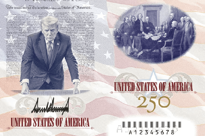 Trump faz nova publicação com imagem de si mesmo no passaporte dos EUA