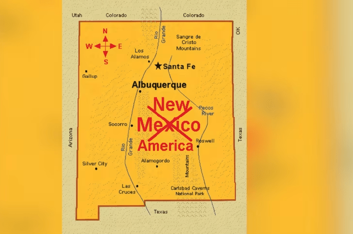 Trump publica mapa e chama estado do Novo México de “Nova América”