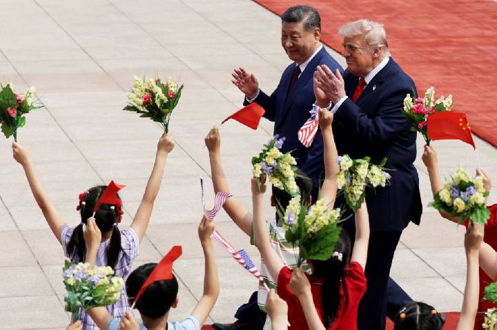 Veja como foi a cerimônia de boas-vindas de Trump em Pequim