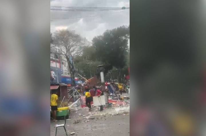 Ventos acima de 100 km/h causam destruição e apagão no RJ; veja imagens