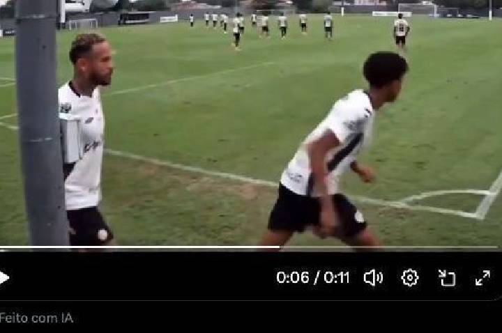 Vídeo feito por IA “mostra” briga de Neymar e Robinho Jr.