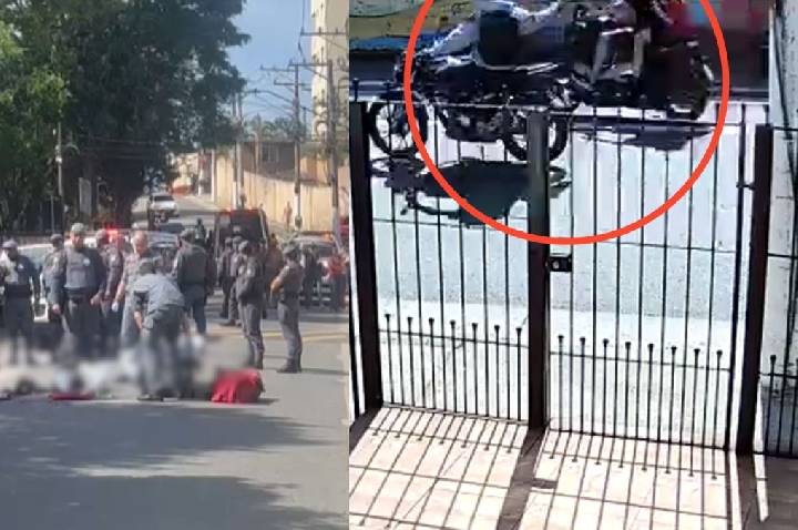 Vídeos mostram momento em que filho de policial é atingido em SP; veja