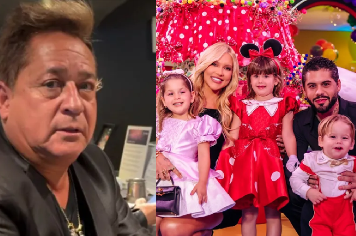 Web reage à ausência de Leonardo na festa de neta filha de Virginia