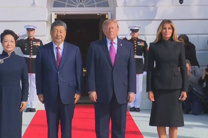 Xi Jinping chega à Casa Branca para reunião com Trump nesta quinta (24)