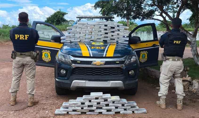 PRF apreende 87 kg de maconha em operação na fronteira de Guajará-Mirim (RO)