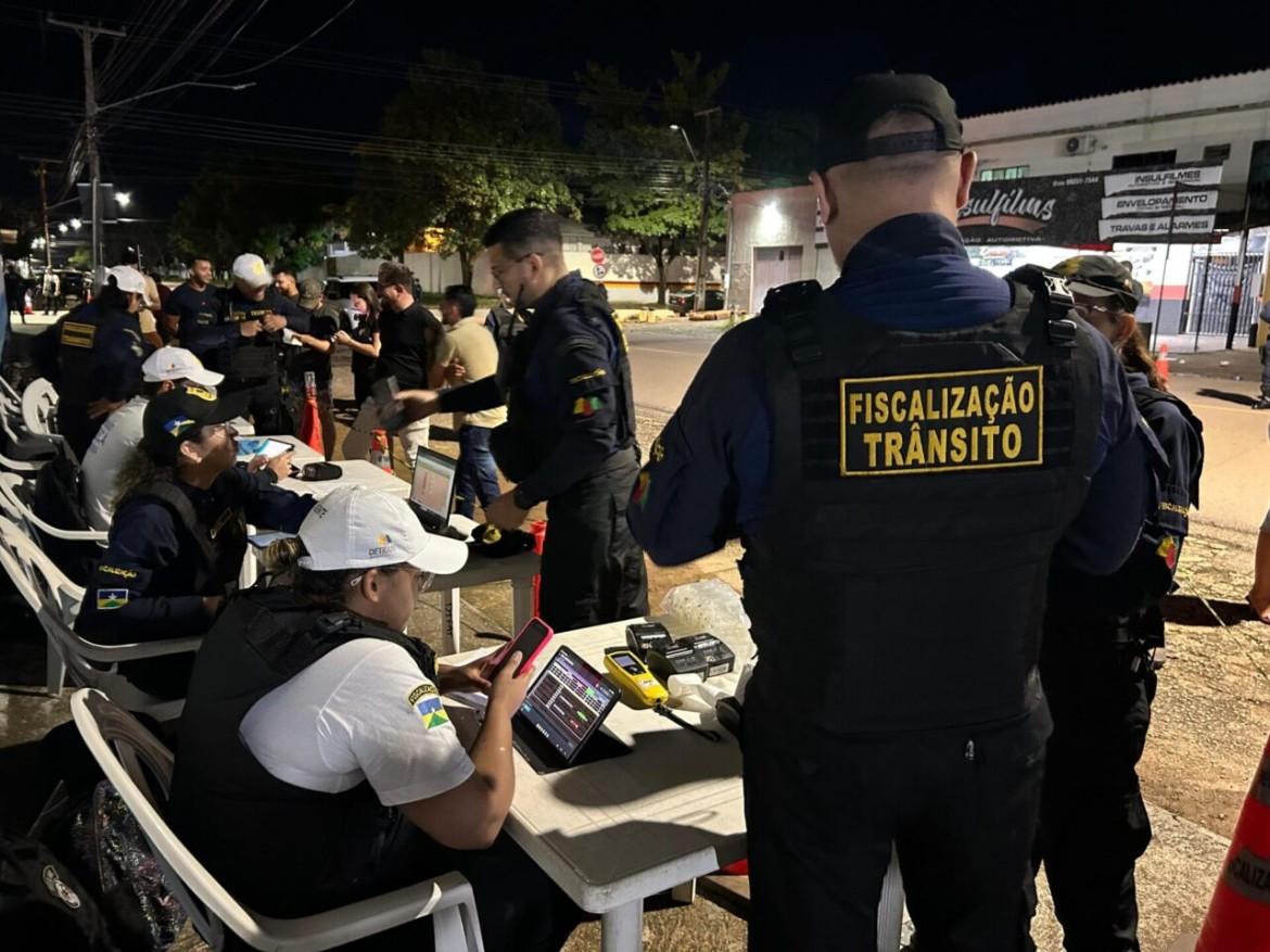 Operação Lei Seca em Porto Velho flagra 56 motoristas sob efeito de álcool; 24 acabam presos