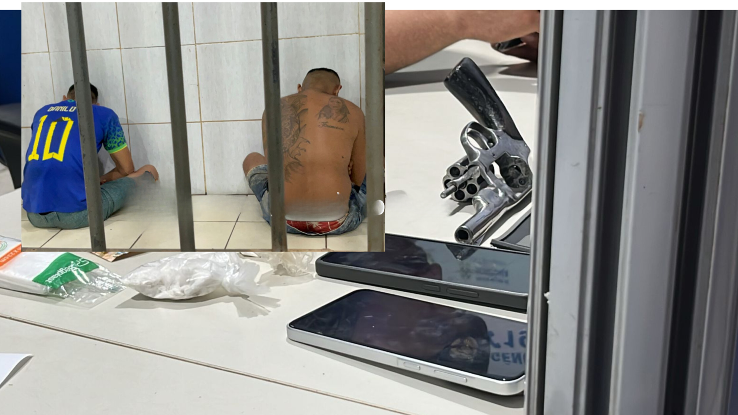 DOIS PRESOS: Foragido com 36 anos de condenação é flagrado em bar de traficante.