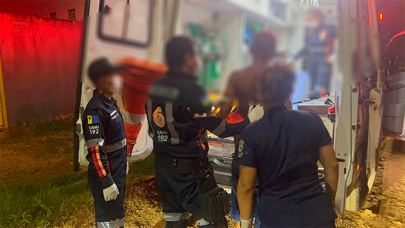 Adolescente sofre ataque a facadas enquanto pedalava no bairro Caladinho.