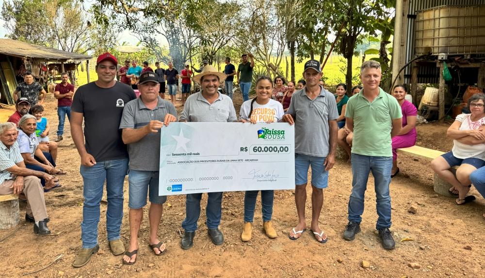 Apoio à produção rural: zona rural de Cabixi recebe plantadeira com atuação da Dra. Taíssa