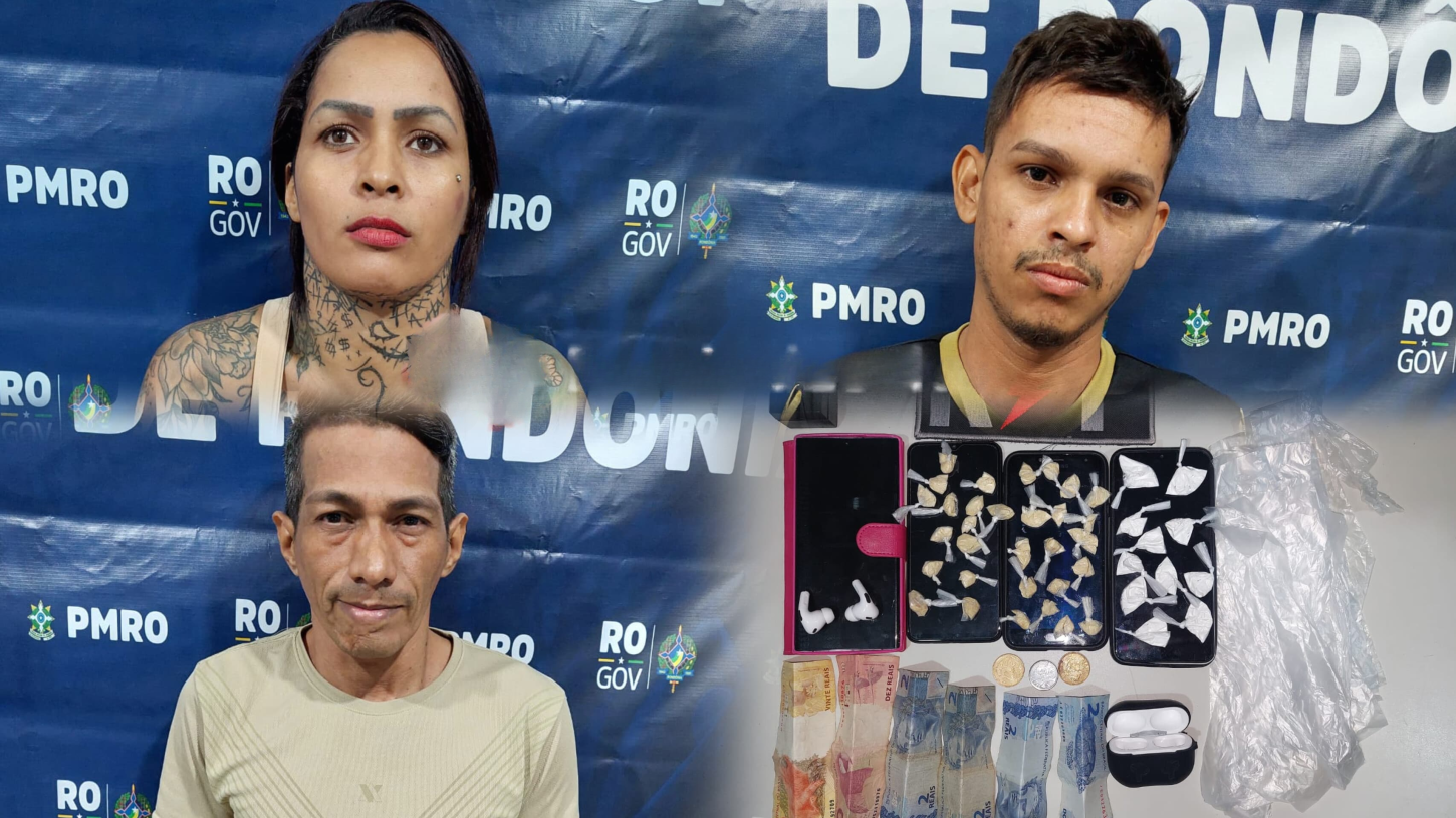 Boca da Gleici”: Equipe do sargento Machado fecha ponto de tráfico em salão de beleza e prende três suspeitos.