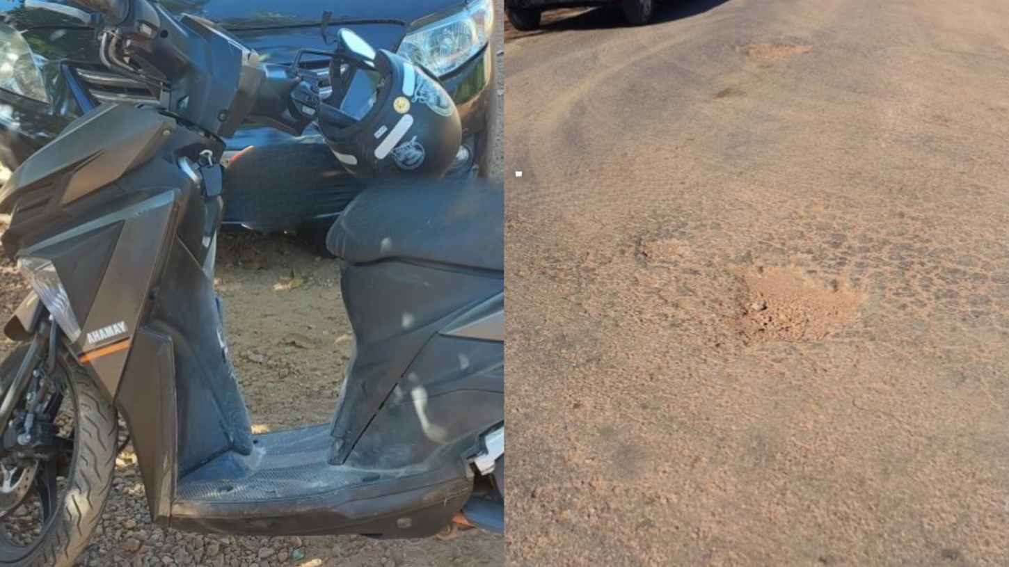 PERDEU O CONTROLE: Idoso sofre grave queda após passar com moto por buraco na capital.