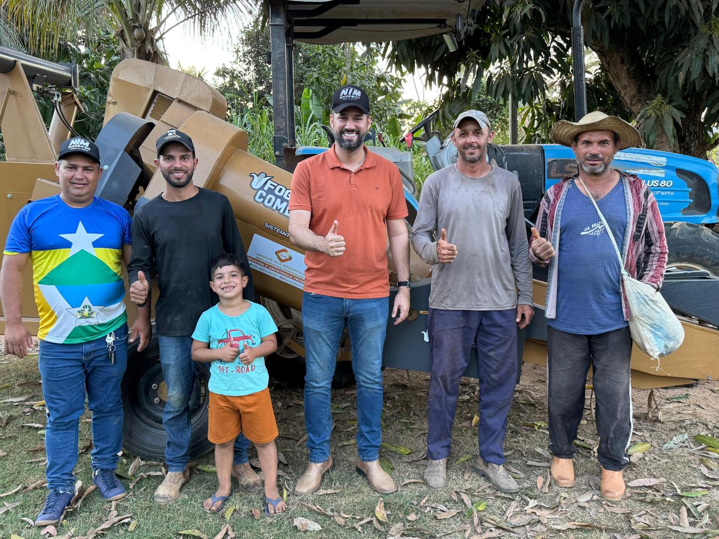 Deputado Nim Barroso e vereador Francivan acompanham de perto o avanço da agricultura familiar em Mirante da Serra