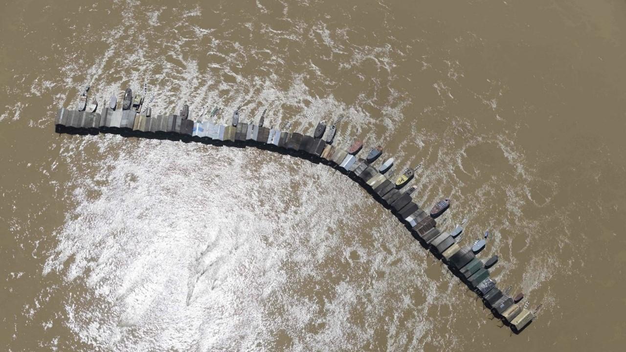 Greenpeace utiliza novo sistema de monitoramento e flagra mais de 500 balsas de garimpo ilegal no rio Madeira