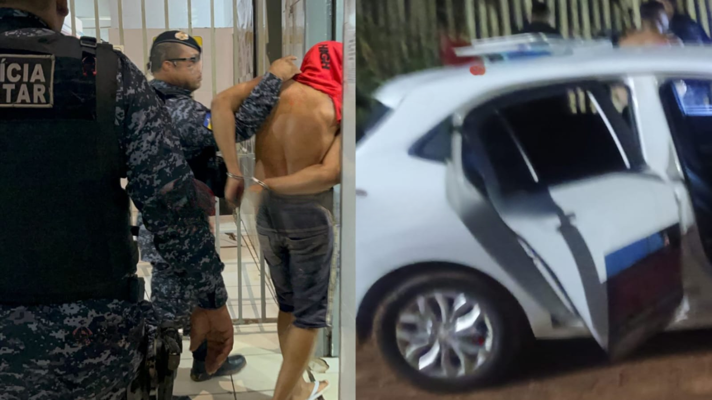 Motoboy é preso com pistola .380 durante festa com som alto no bairro Três Marias.