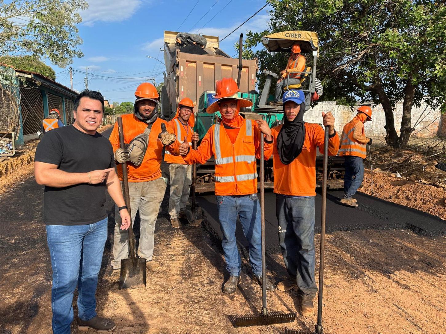 Prefeitura inicia obras de asfaltamento no Bairro Castanheira após solicitações do vereador Edimilson Dourado