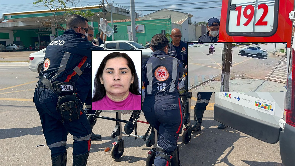Motociclista de 39 anos morreu após colisão com caminhonete em cruzamento movimentado de Porto Velho.
