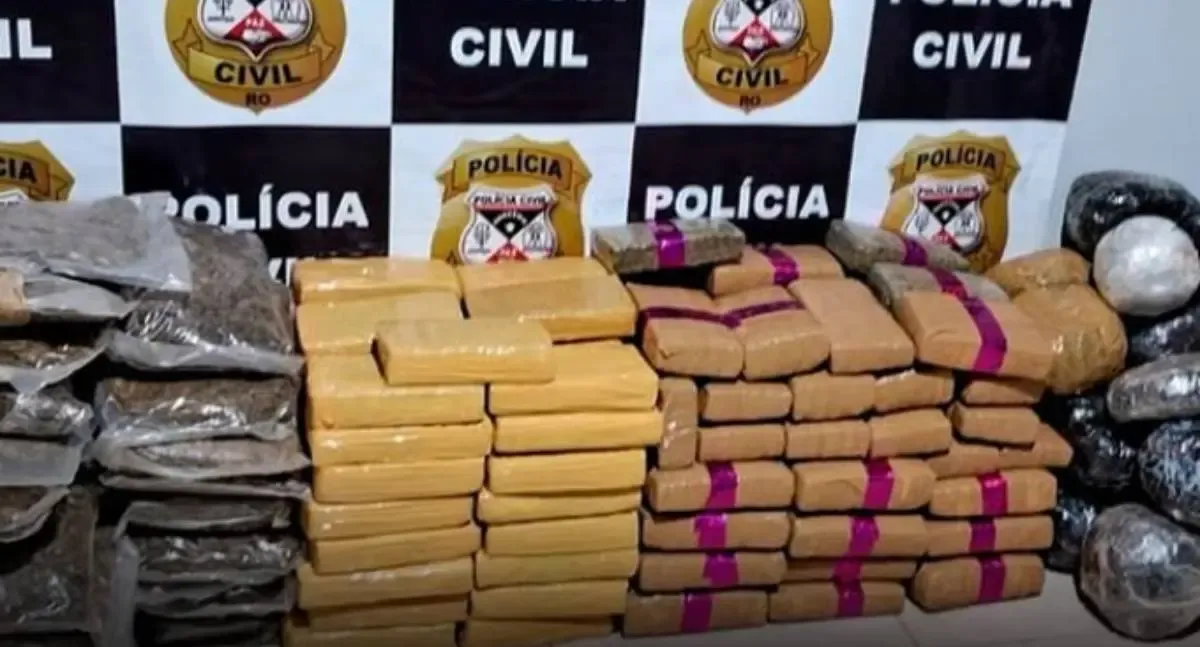Polícia Civil e Ibama apreendem quase 200 kg de maconha no Rio Guaporé