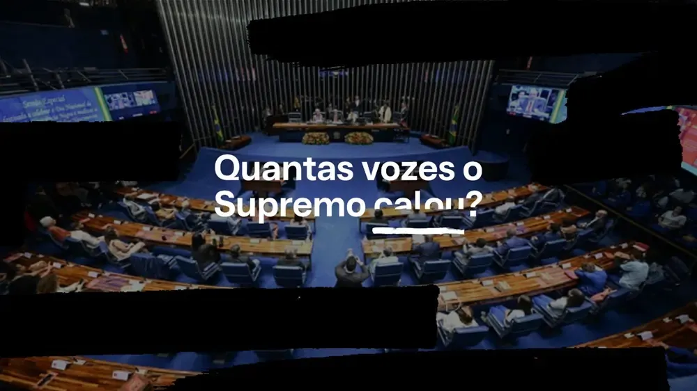Mais de um terço dos senadores quer saber quantas vozes foram caladas pelo STF