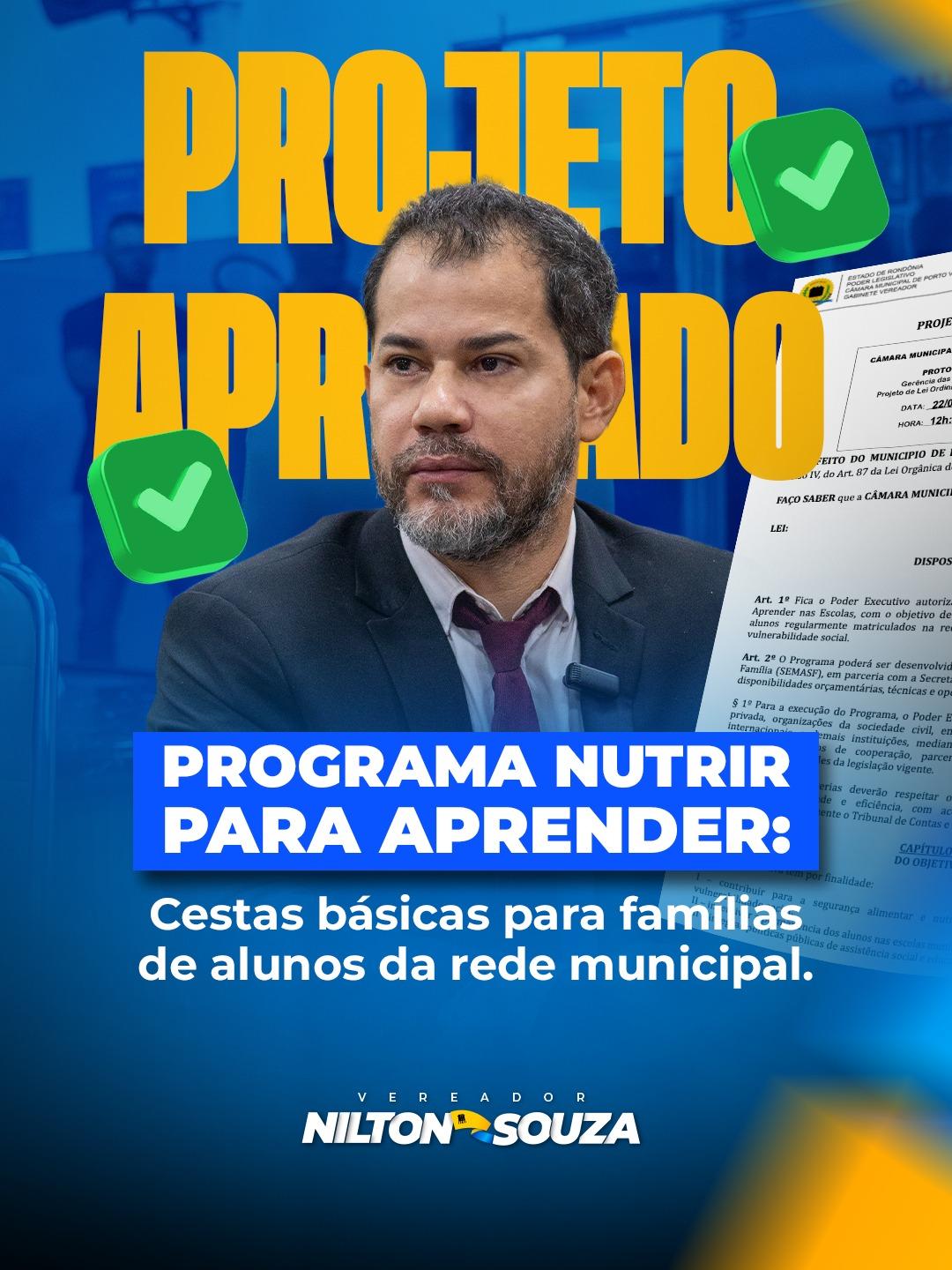 Câmara aprova programa que garante cestas básicas a famílias de alunos da rede municipal