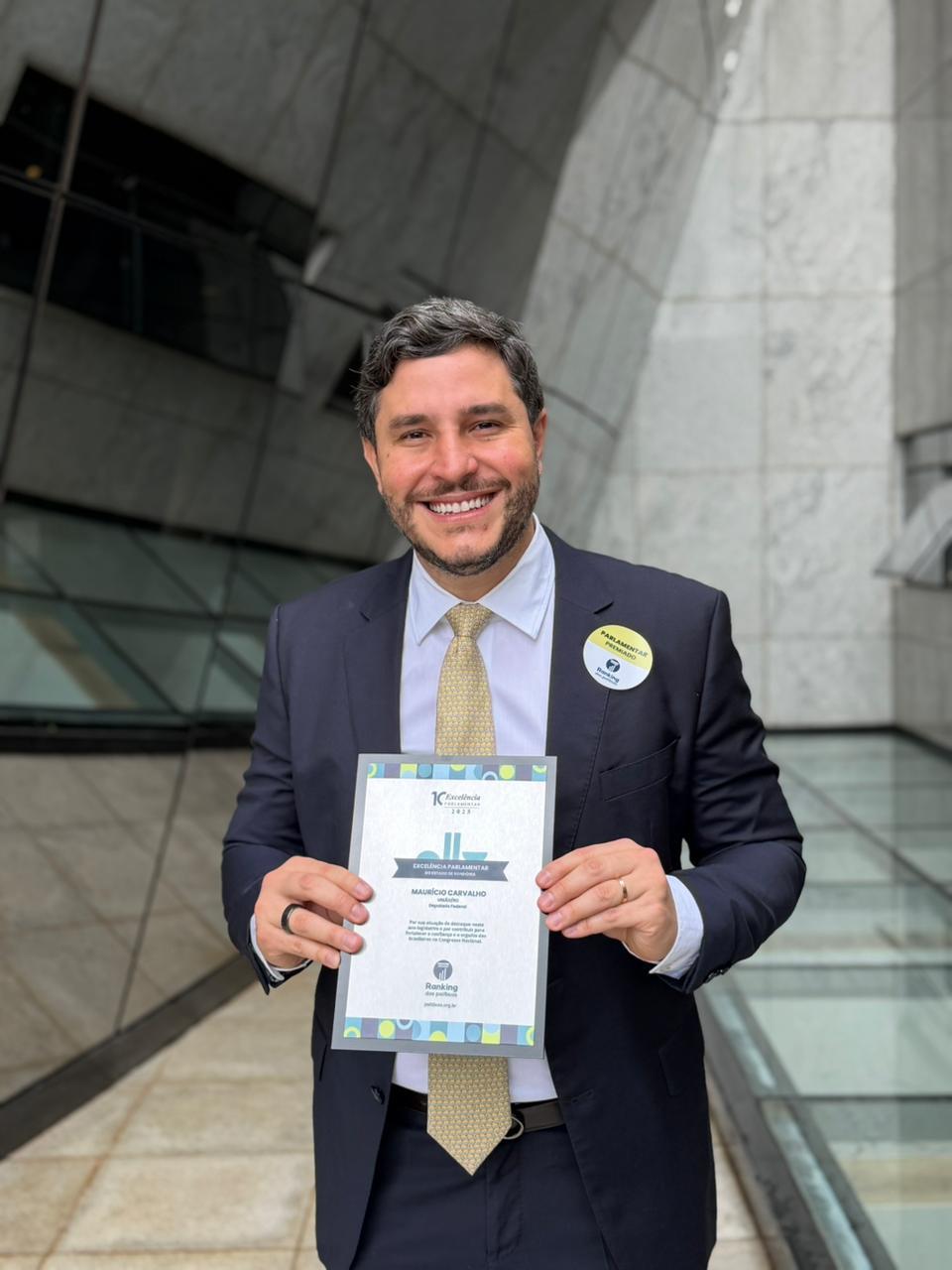 Maurício Carvalho é eleito e premiado como melhor parlamentar de Rondônia pelo Ranking dos Políticos