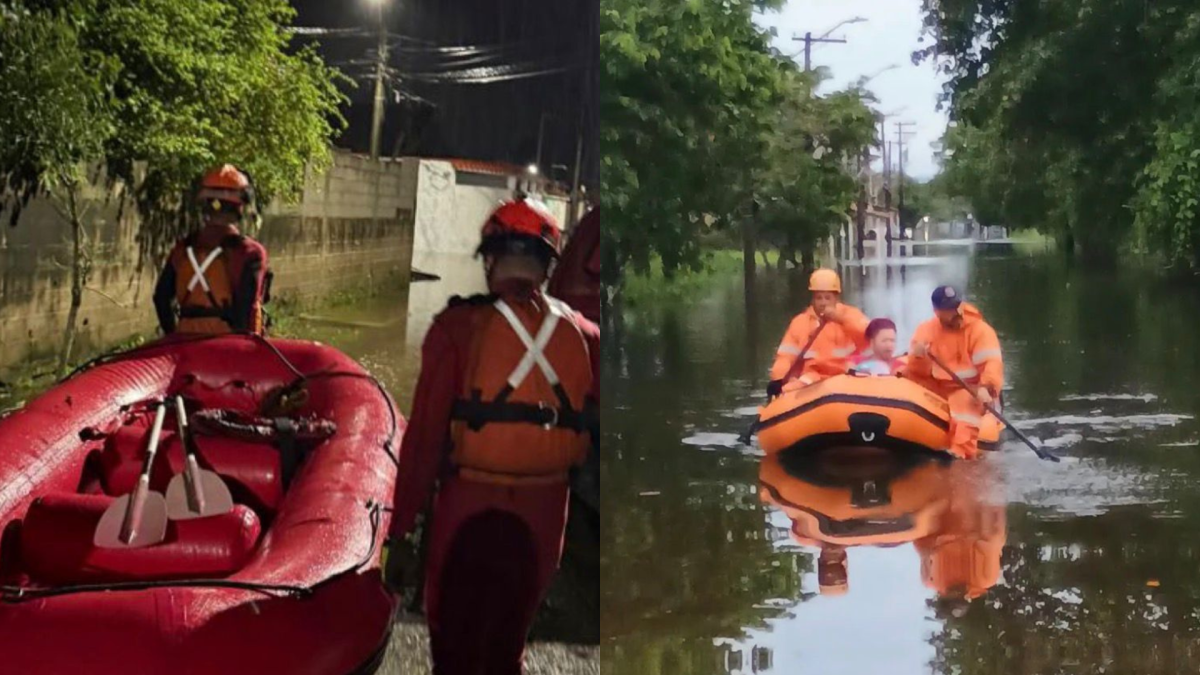 300 pessoas ficaram desabrigadas em Peruíbe (SP) após fortes chuvas
